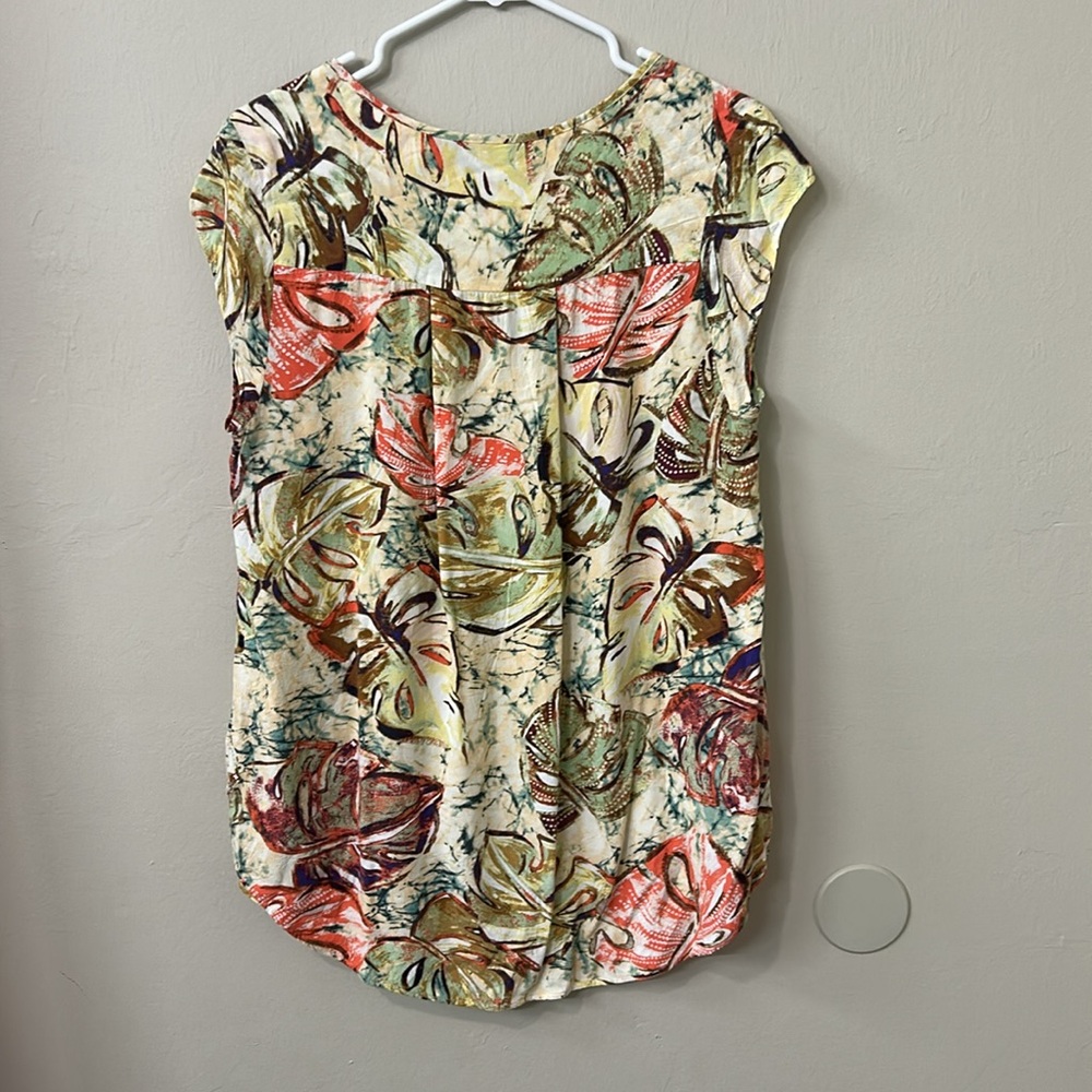 Jams World l Marble Fern Relaxed Blouse Sz L - Picture 8 of 8